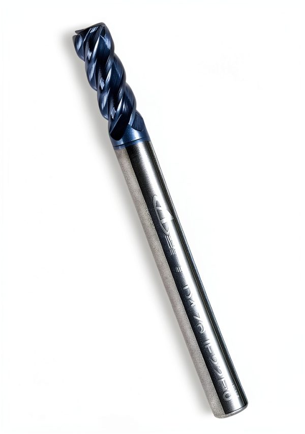 ACCUCUT 3/16" Carbide Square End Mill 4 Flute AlTiN Coated 45° Helix-7