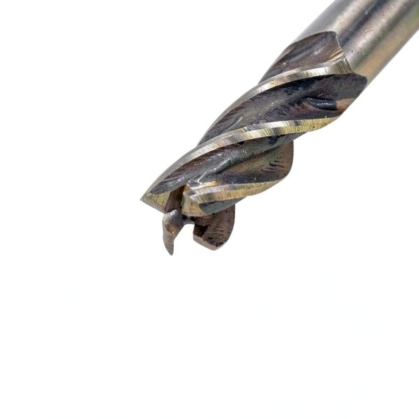 Rannb Square End Mill 3/8" Dia x 3/8" Shank 4 Flute Cutter 2pcs-2