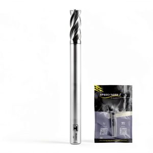 SPEED TIGER Micrograin Carbide Square End Mill Extra Long Reach - 4 Flute - ISLE5/16 4T (1 Pieces, 5/16") - for Milling Alloy Steels, Hardened Steel, Metal & More – for DIYers & Professionals-0
