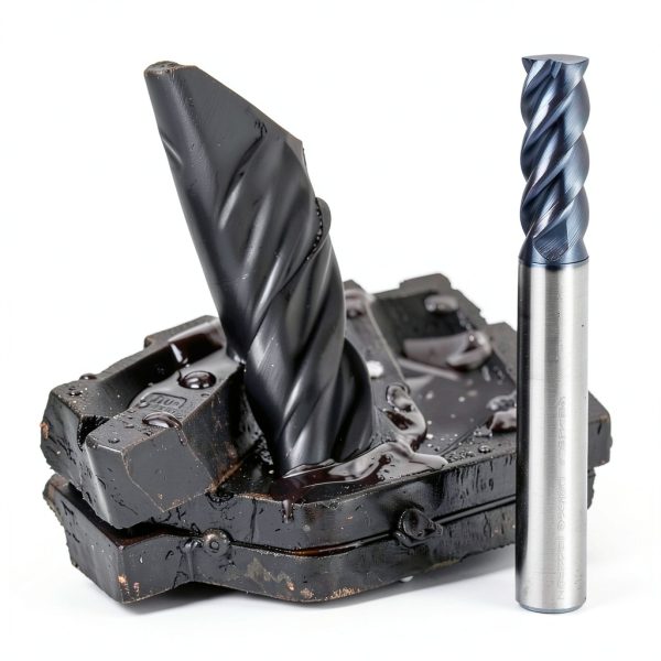 ACCUCUT 3/16" Carbide Square End Mill 4 Flute AlTiN Coated 45° Helix-2