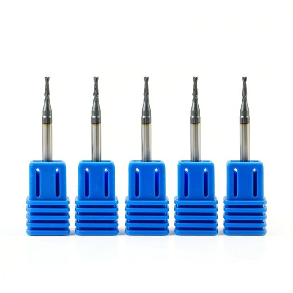 Carbide Square End Mill - 2 Flute - 1/16" 2T (5 Piece, 1/16") - for Milling Alloy Steels, Hardened Steel, Metal & More – Mill Bits Sets for DIYers & Professionals by LU&MN-2