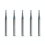 Carbide Square End Mill - 2 Flute - 1/16" 2T (5 Piece, 1/16") - for Milling Alloy Steels, Hardened Steel, Metal & More – Mill Bits Sets for DIYers & Professionals by LU&MN-0