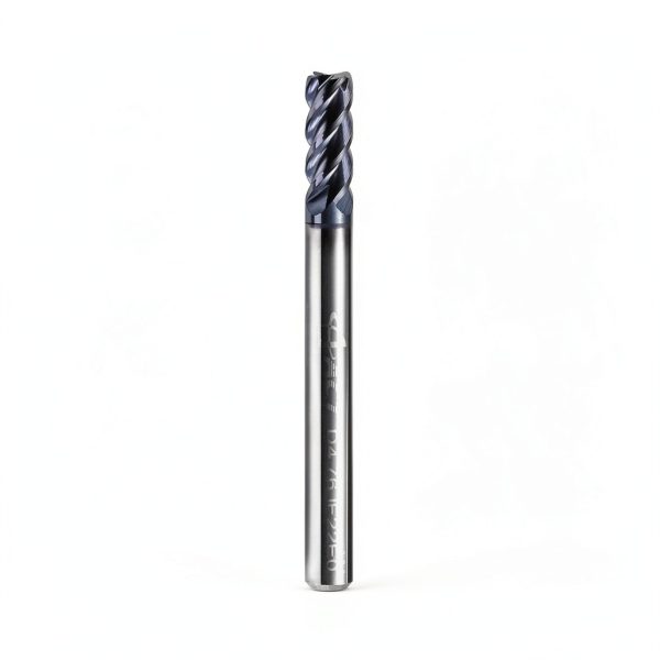 ACCUCUT 3/16" Carbide Square End Mill 4 Flute AlTiN Coated 45° Helix-1