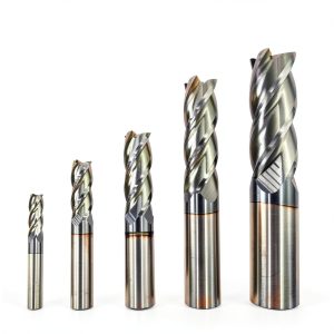 Carbide Square End Mill 5‑Piece Set QualityTools – 1/4 to 3/4″ AlTiN-0