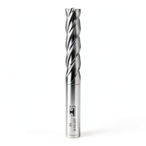 SPEED TIGER Micrograin Carbide Square Long Flute End Mill - 1/4" Diameter 1-1/8" Flute Length, 4" OVL, 4 Flutes - ILET (2 Pieces, 1/4") - for Alloy Steels, Hardened Steel & Metal– Mill Bits Sets-0